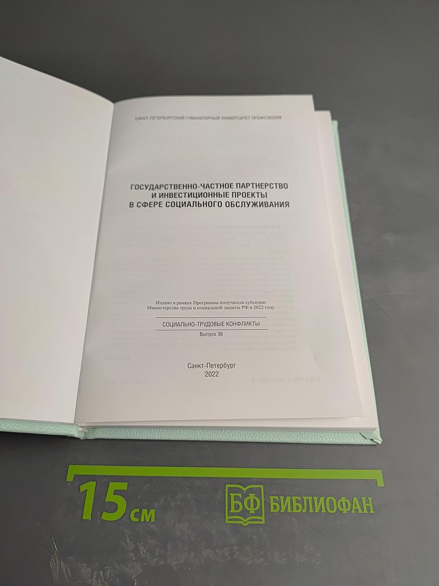Государственно-частное партнерство и инвестиционные проекты в сфере социального обслуживания