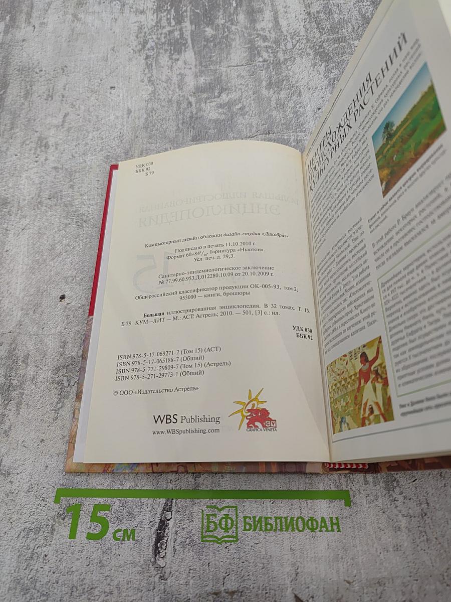 Большая иллюстрированная энциклопедия. Том 15. Кум-лит