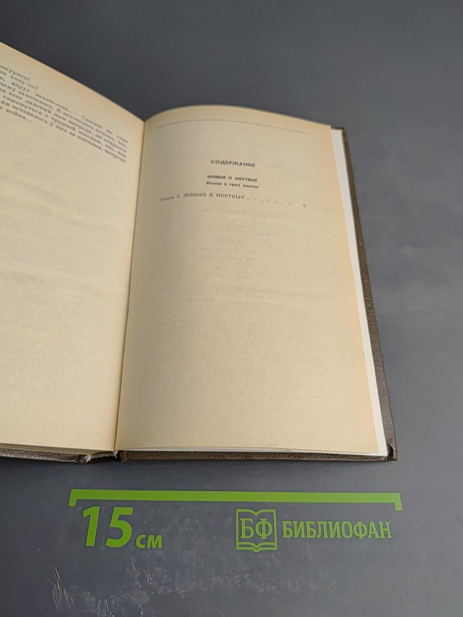 Живые и мертвые. Роман в трех книгах. Книга первая