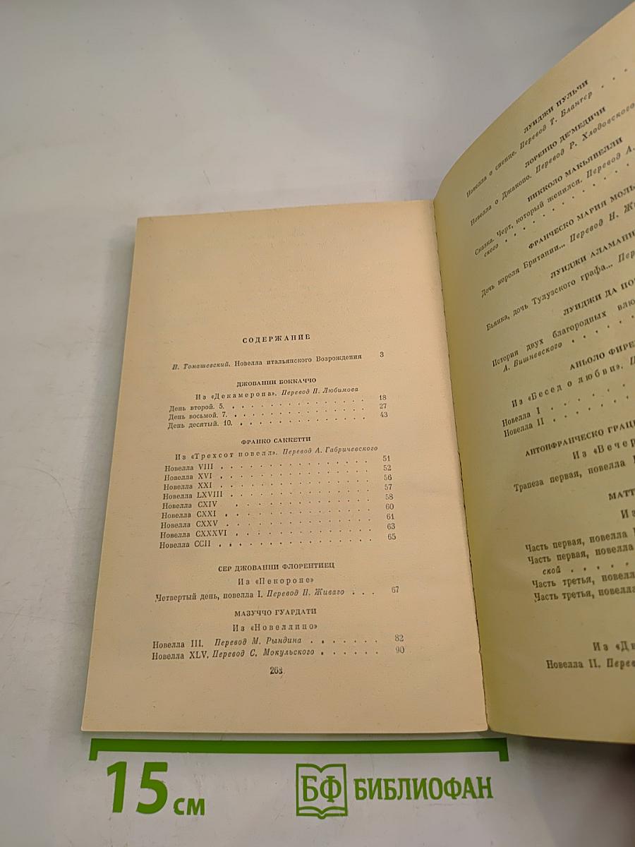 Итальянская новелла Возрождения