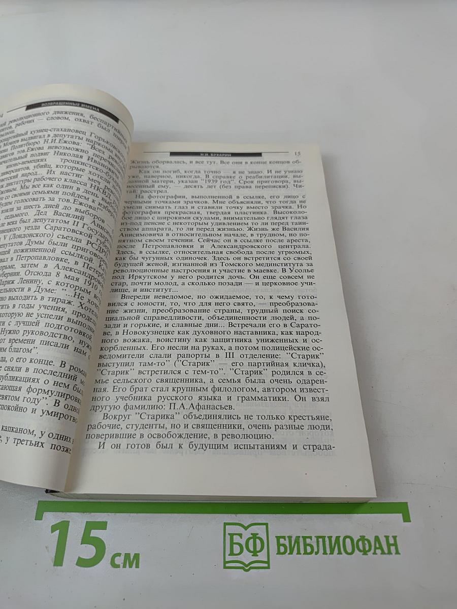 Возвращенные имена. Сборник публицистических статей. Книга I