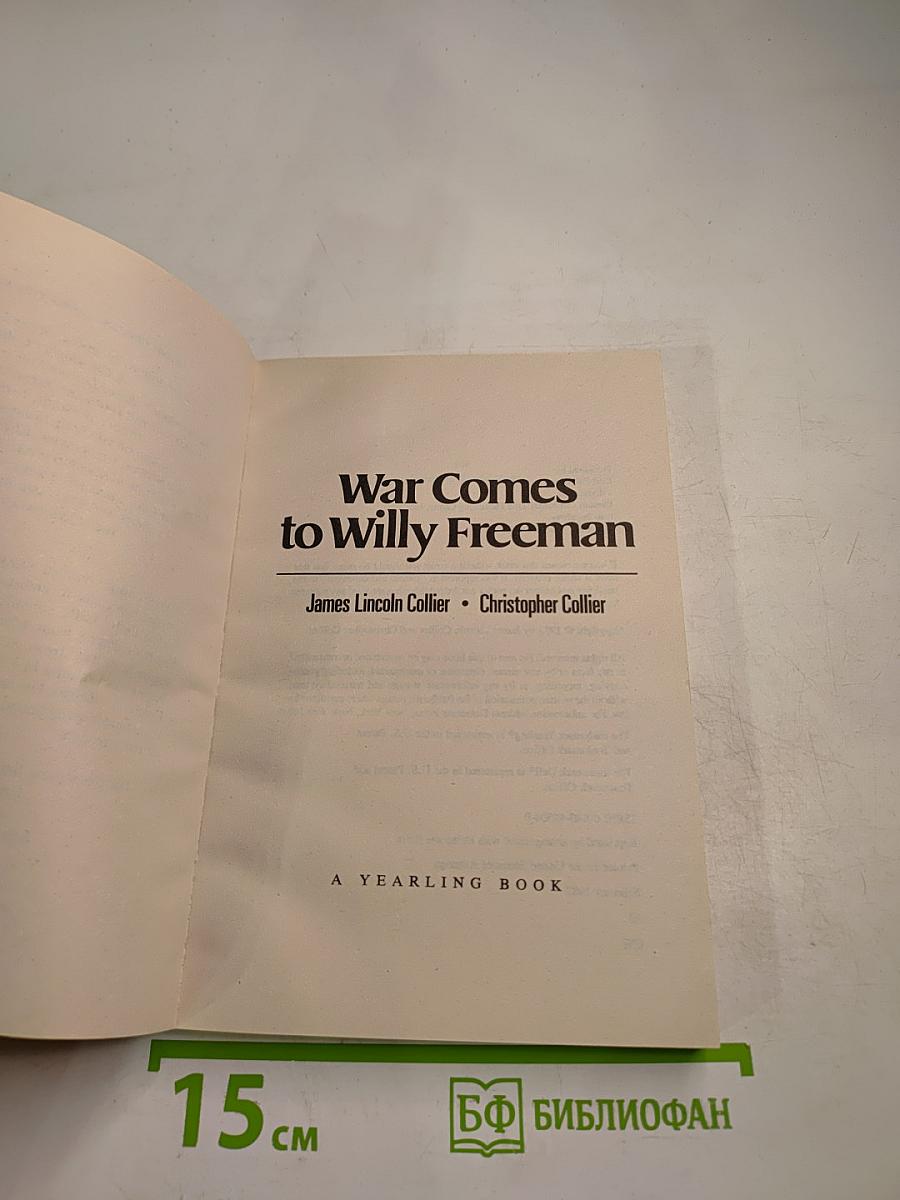 War Comes to Willy Freeman