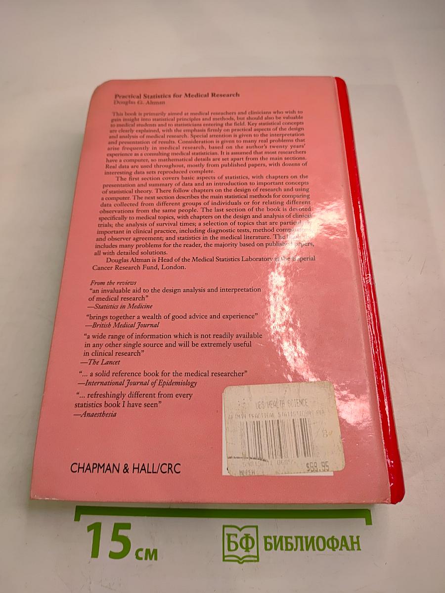 Practical Statistics for Medical Research