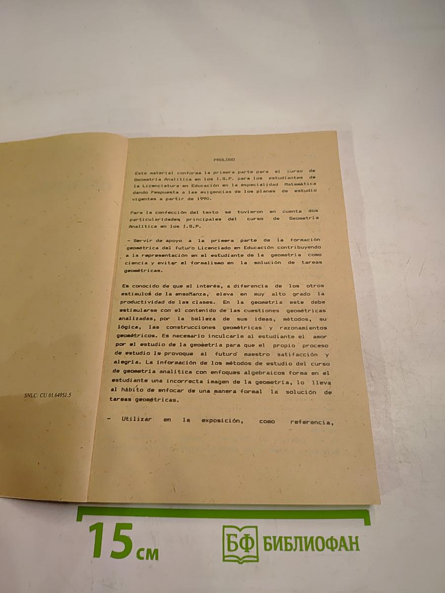 Geometría analítica tomo i