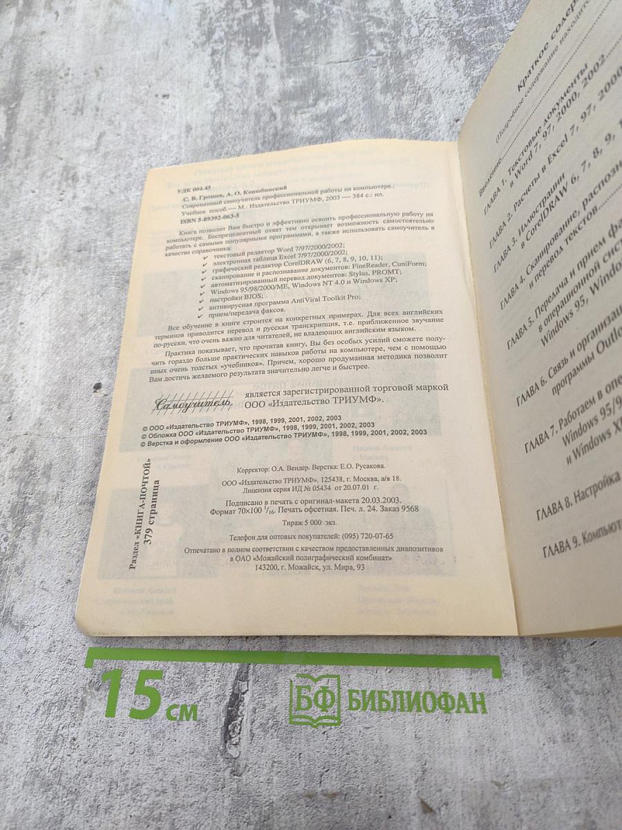 Современный Самоучитель профессиональной работы на компьютере