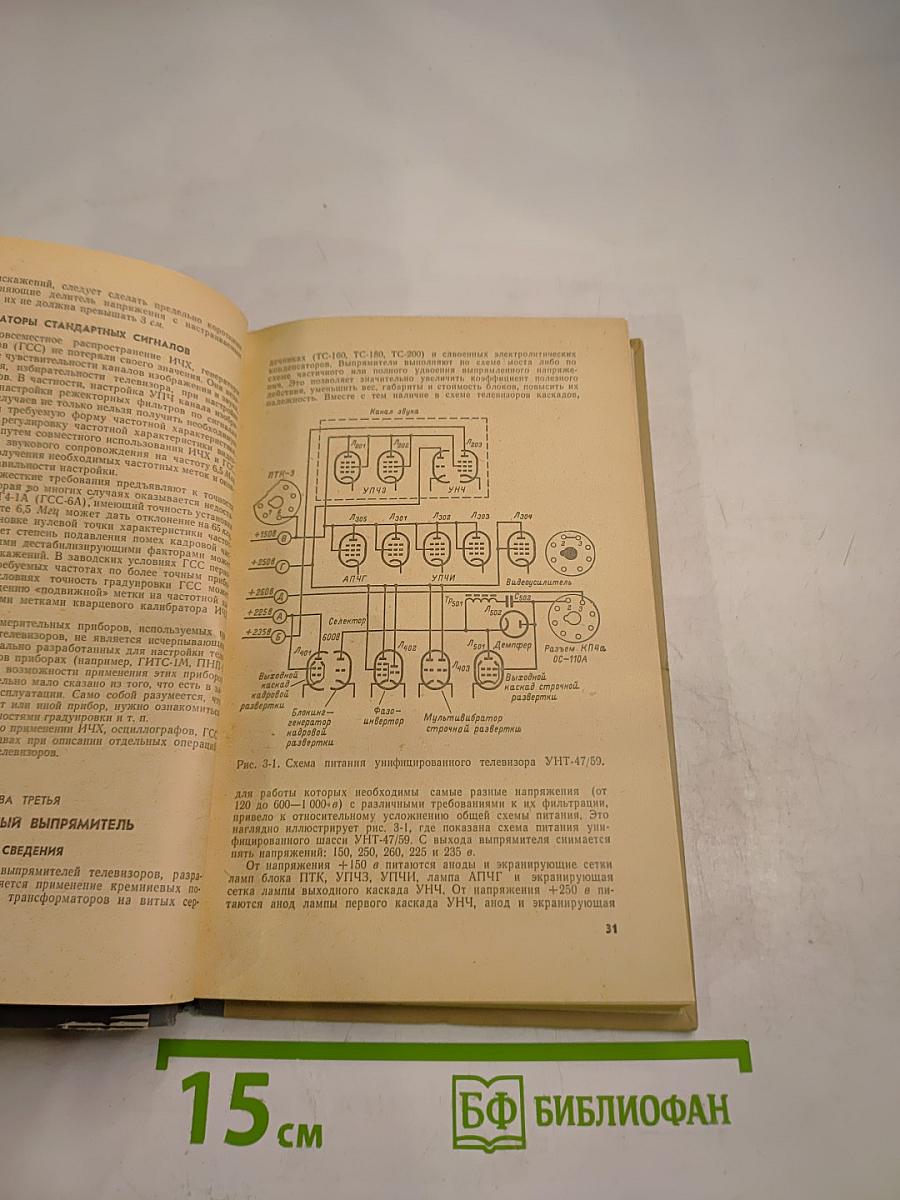 Отыскание неисправностей и настройка телевизоров