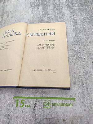 Пора надежд и свершений. Книга первая. Молниям навстречу