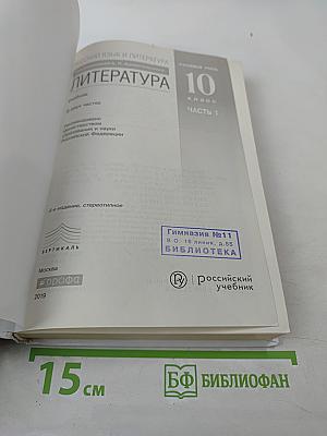Русский язык и литература: Литература. 10 класс. Часть 1. Углубленный уровень