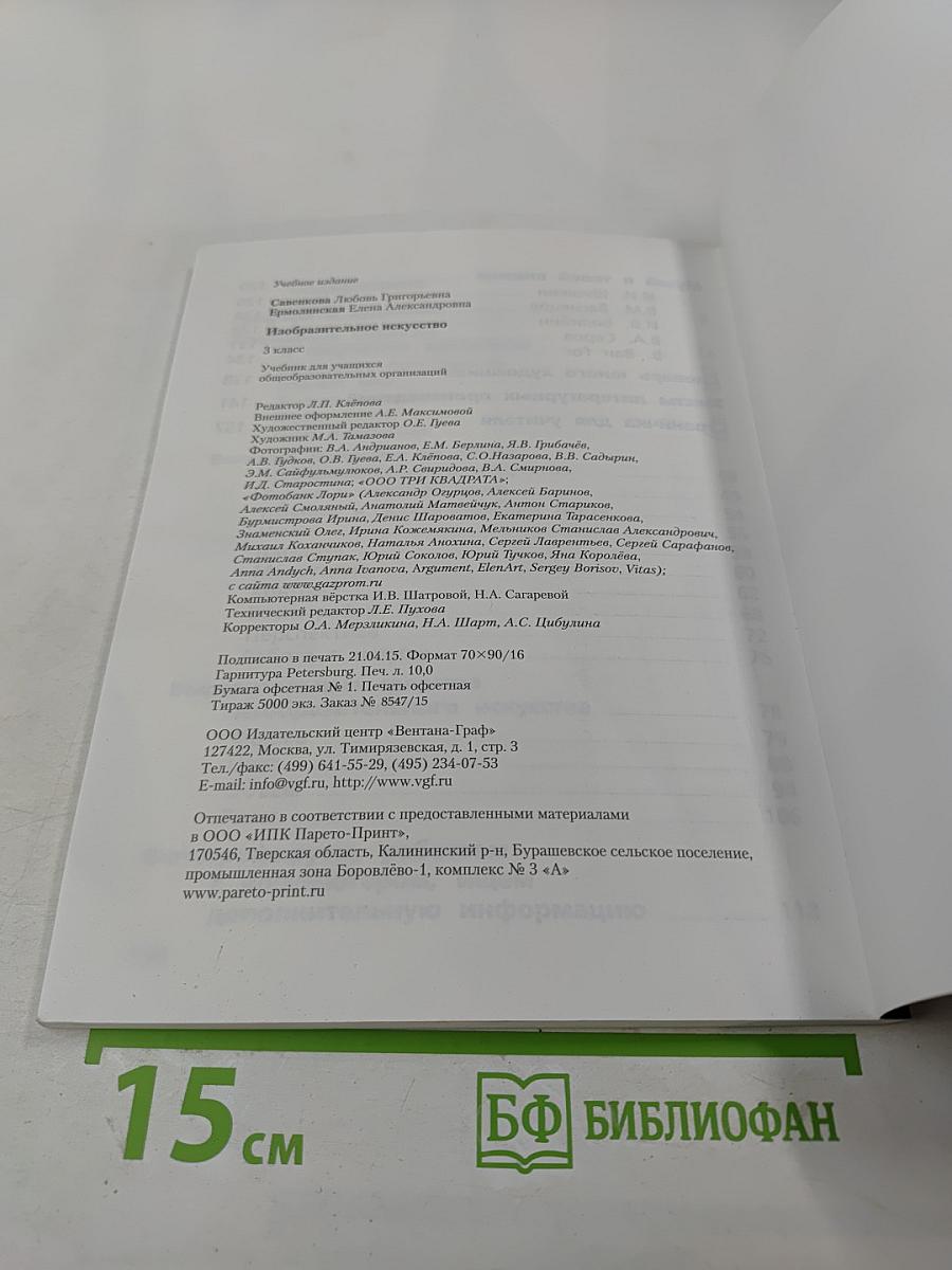 Изобразительное искусство. 3 класс