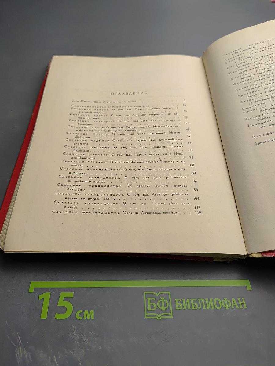 Витязь в тигровой шкуре. Поэма