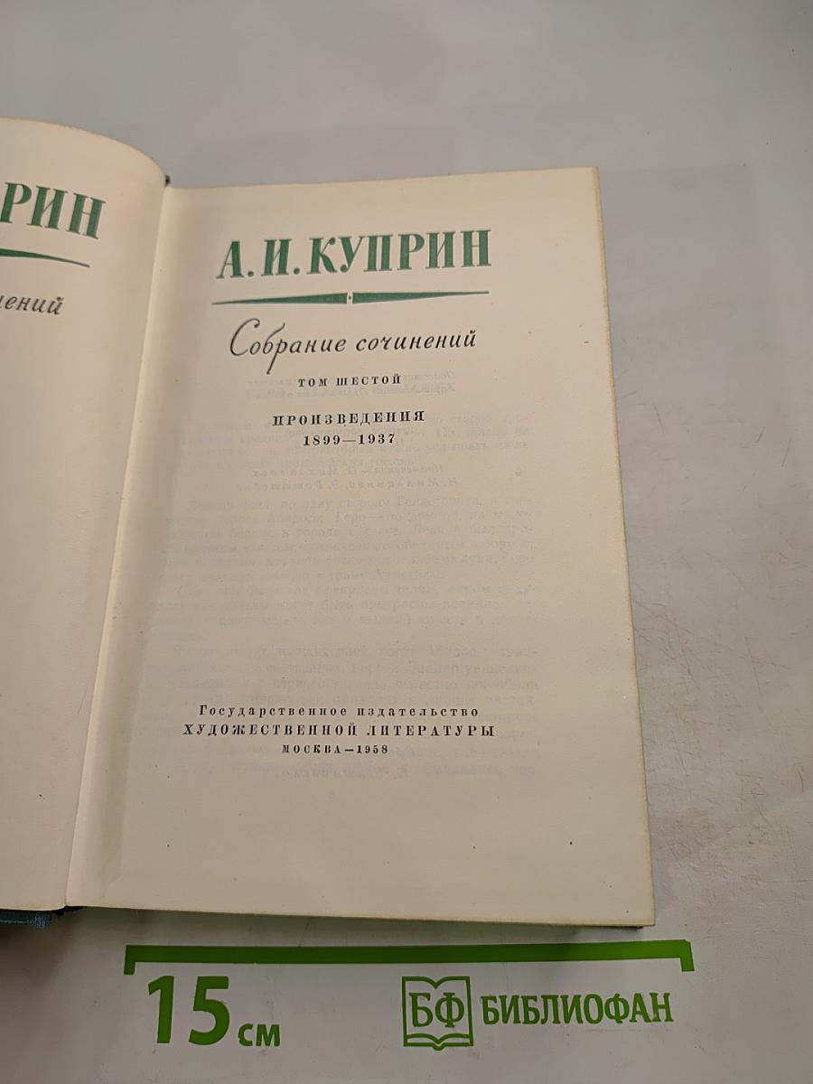 Собрание сочинений. Том шестой. Произведения 1899-1937