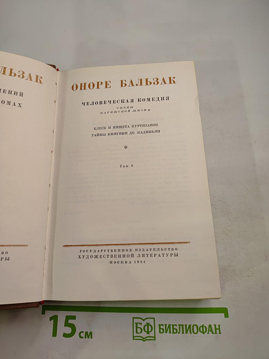 Человеческая комедия. Том 9. Блеск и нищета куртизанок. Тайны княгини де Кадиньян