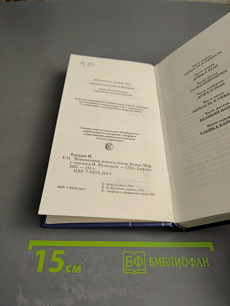 Невыносимая легкость бытия