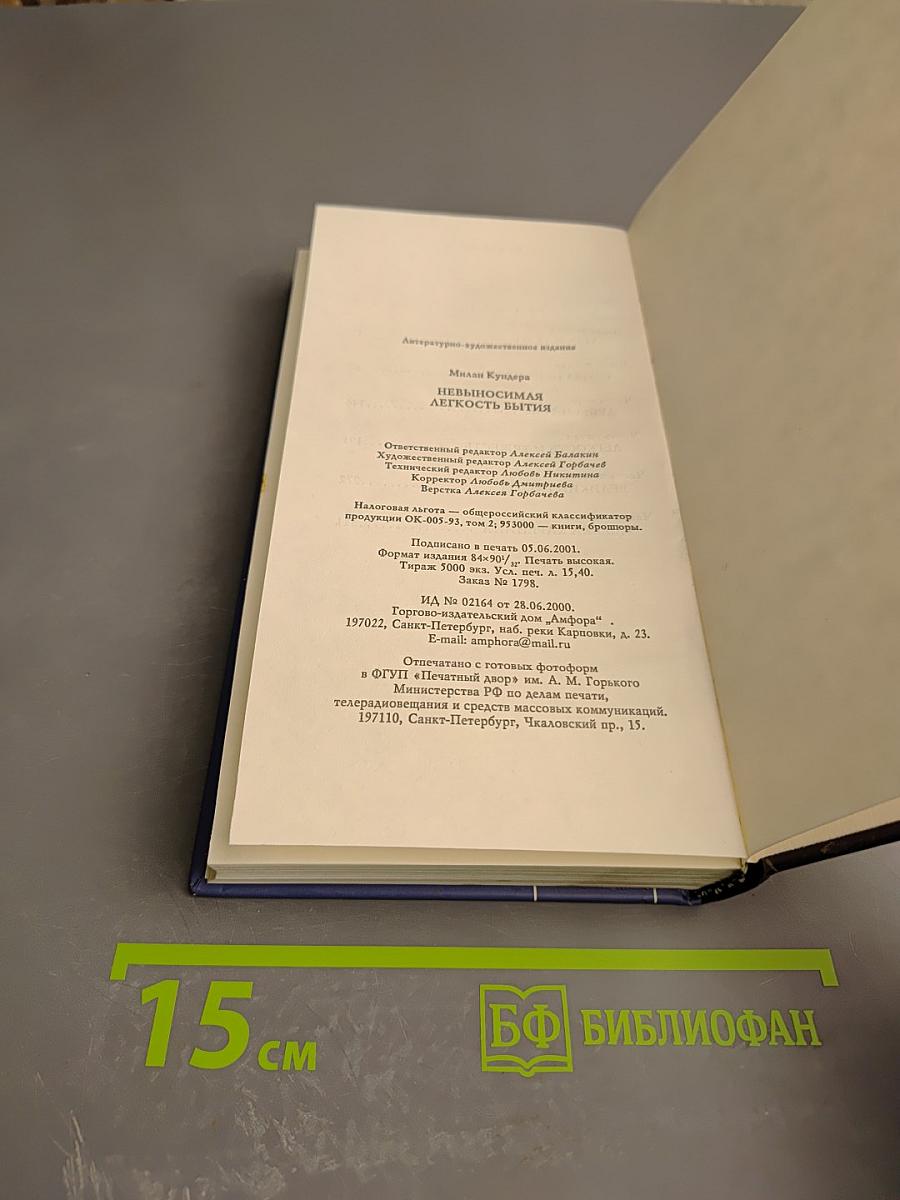 Невыносимая легкость бытия