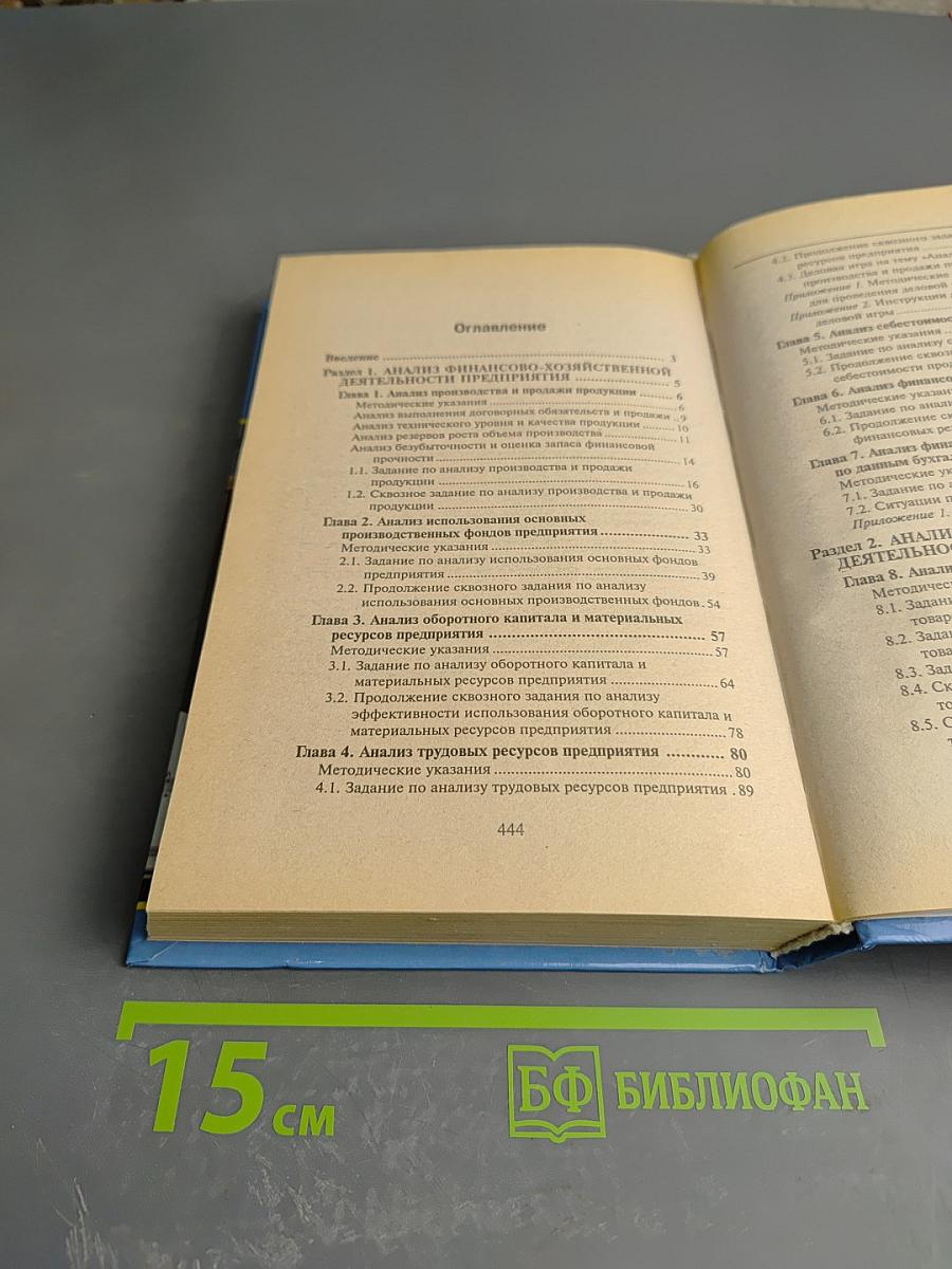 Практикум по анализу финансово-хозяйственной деятельности