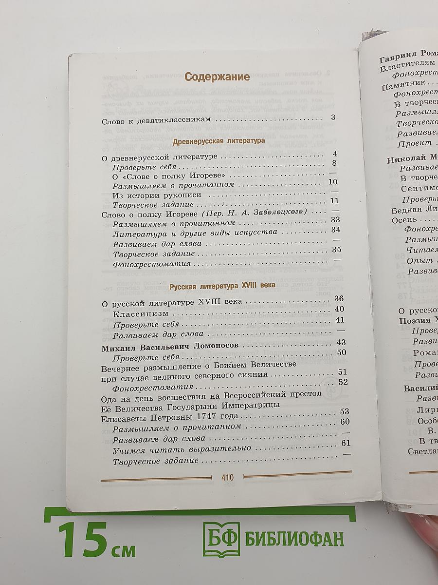 Литература. 9 класс. Часть 1