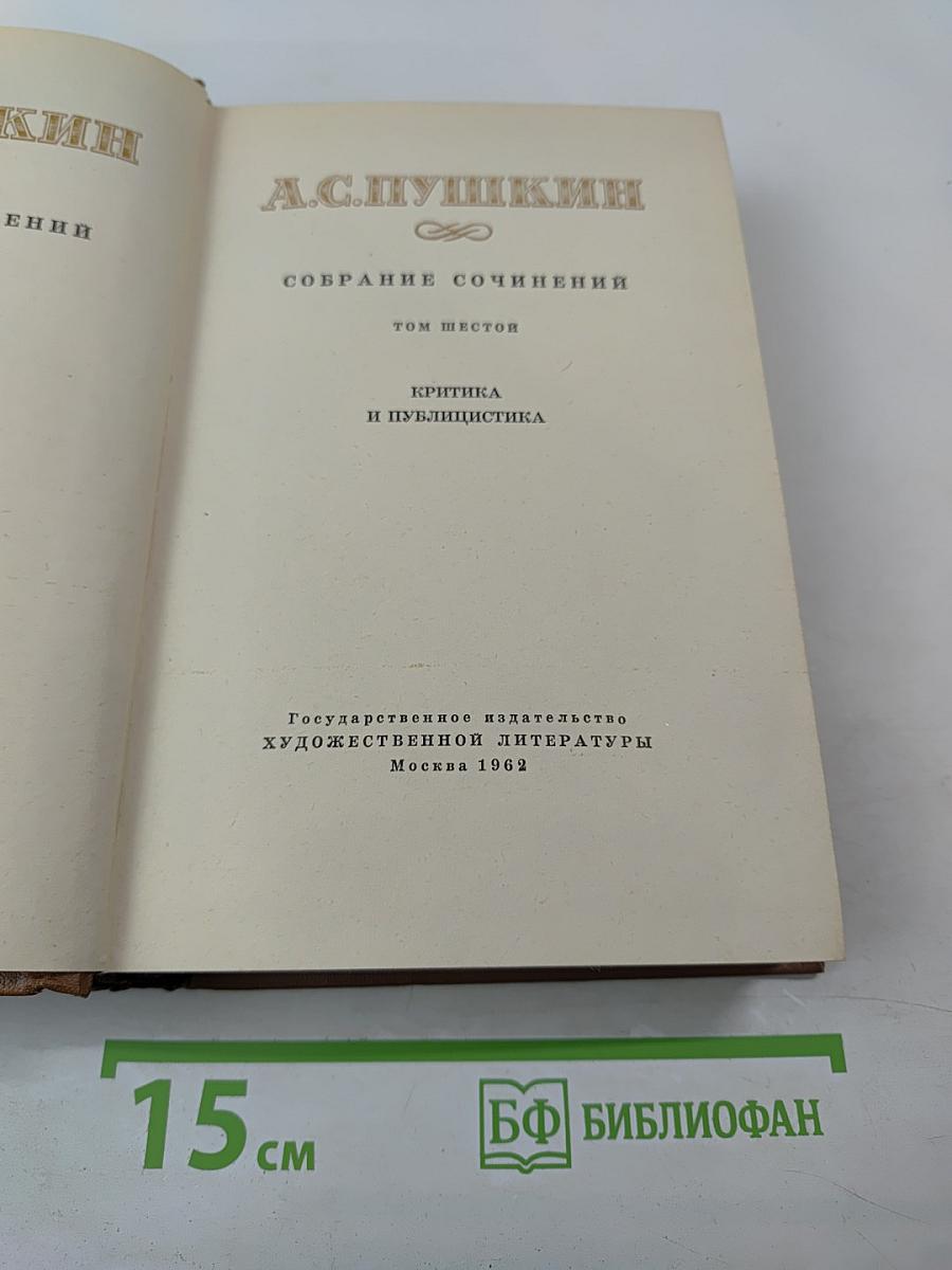 Критика и публицистика. Том шестой