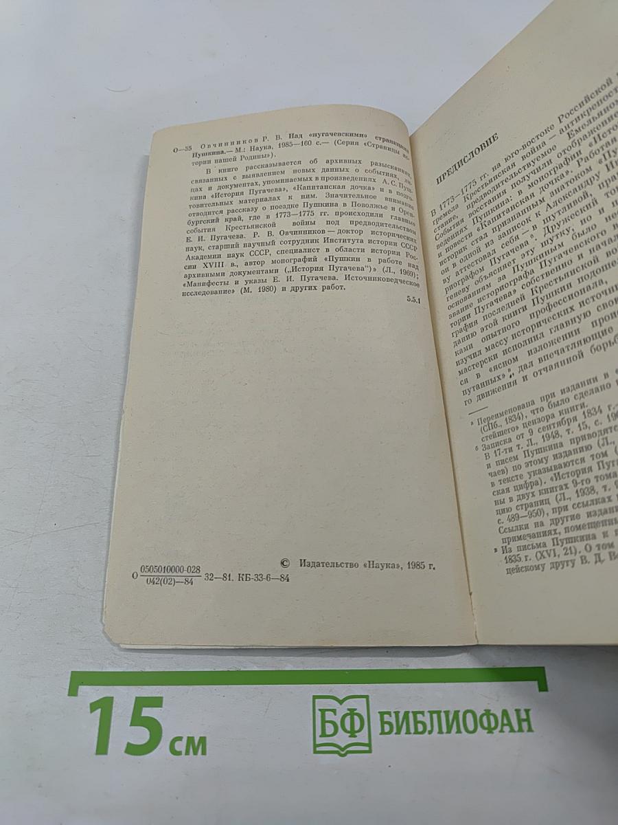Над «Пугачевскими» страницами Пушкина
