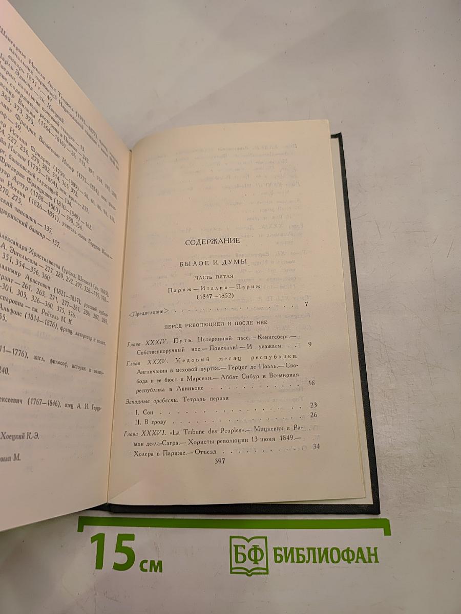 Былое и думы, Том 6