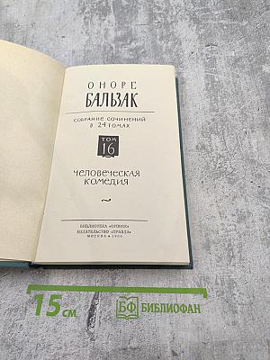 Человеческая комедия. Собрание сочинений в 24 томах. Том 16