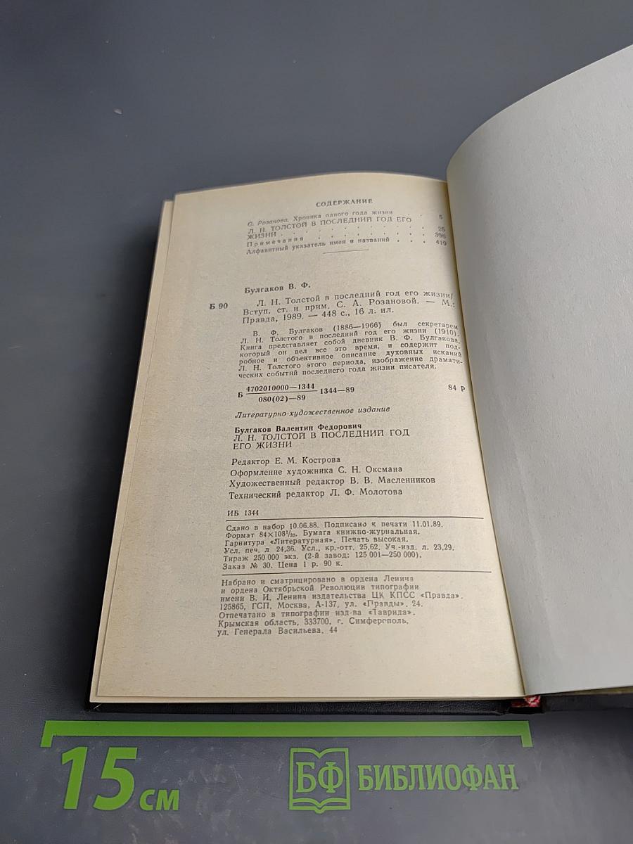 Л. Н. Толстой в последний год его жизни