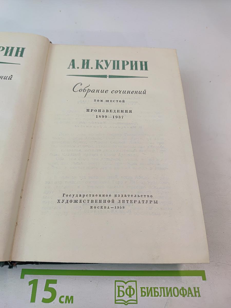 Собрание сочинений. Том шестой. Произведения 1899-1937