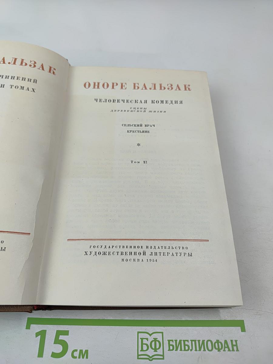 Том 12: Человеческая комедия. Сельский врач. Крестьяне