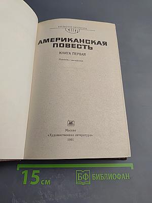 Американская повесть. Книга первая