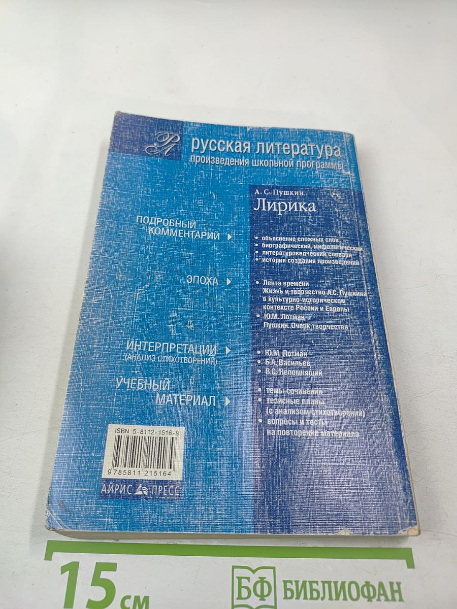 Лирика (Подробный комментарий, учебный материал, интерпретации)