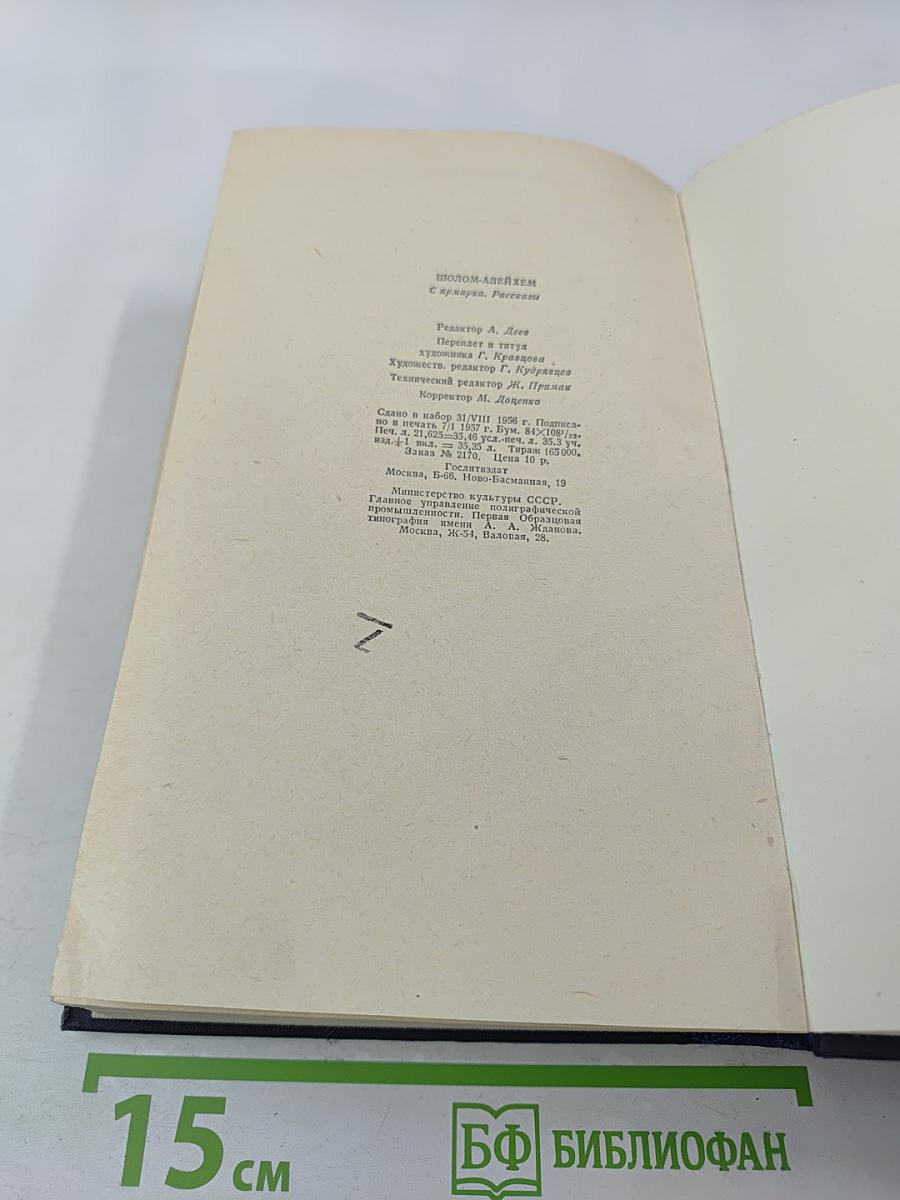 Шолом-Алейхем. С ярмарки. Рассказы