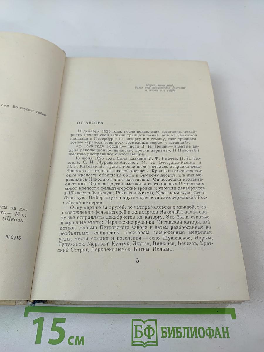 Во глубине сибирских руд... Декабристы на каторге и в ссылке: Документальная повесть