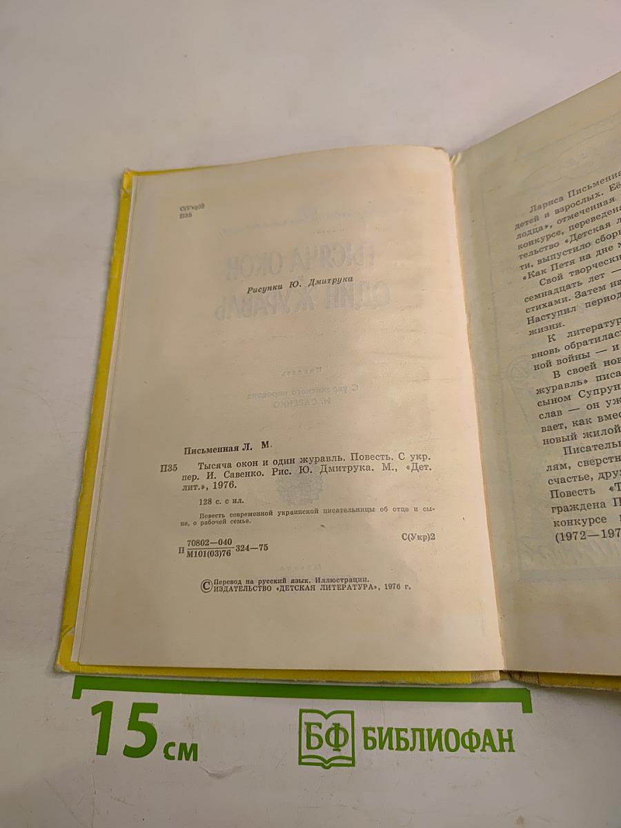 Тысяча окон и один журавль