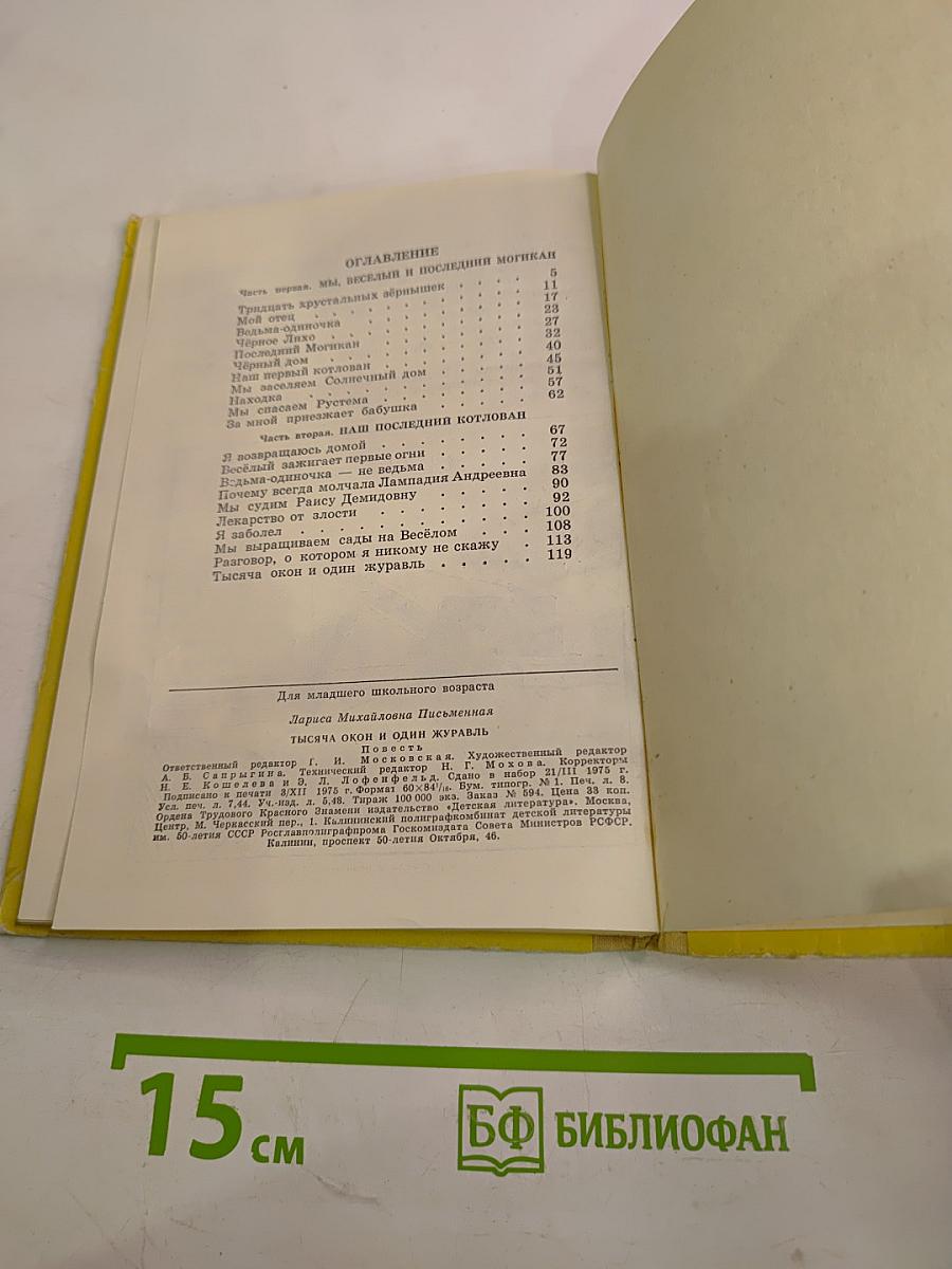 Тысяча окон и один журавль