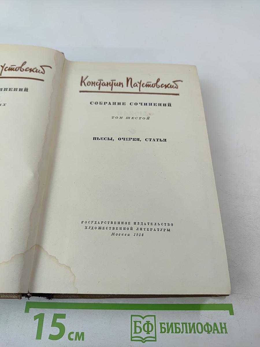 Собрание сочинений. Том шестой: Пьесы, очерки, статьи