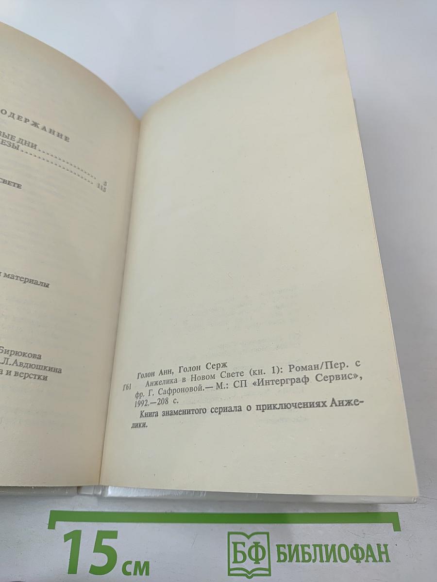 Анжелика в Новом Свете (Книга первая)