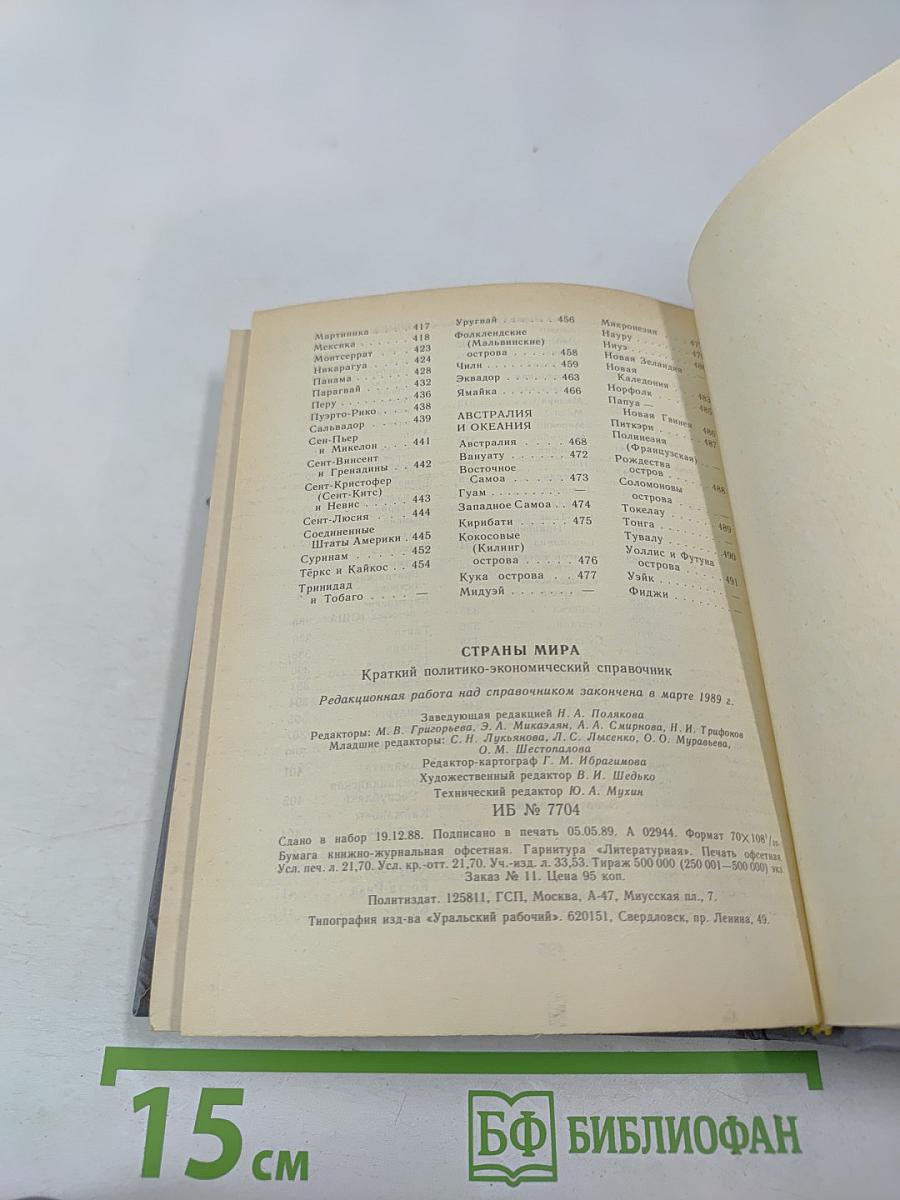 Страны мира. Краткий политико-экономический справочник