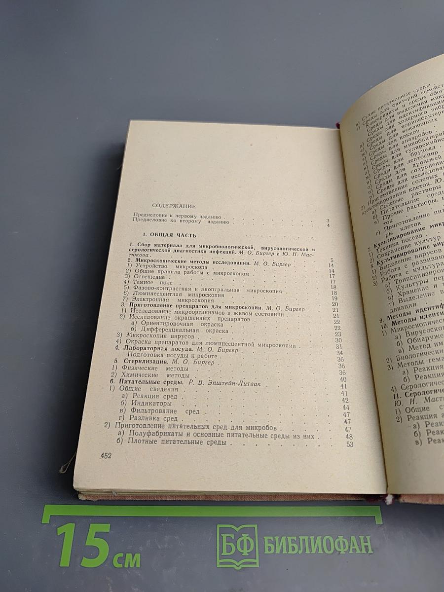 Справочник по микробиологическим и вирусологическим методам исследования