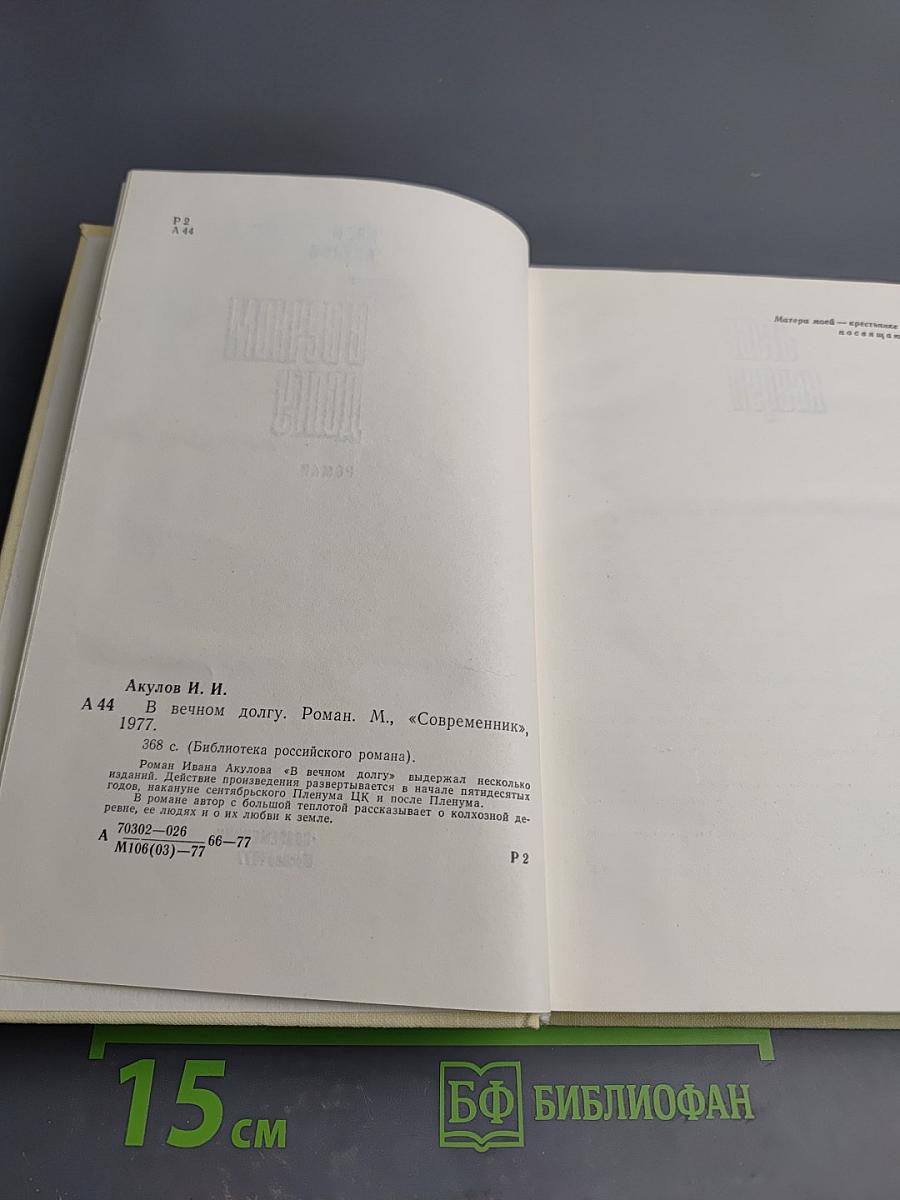 В вечном долгу