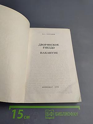 Дворянское гнездо. Накануне