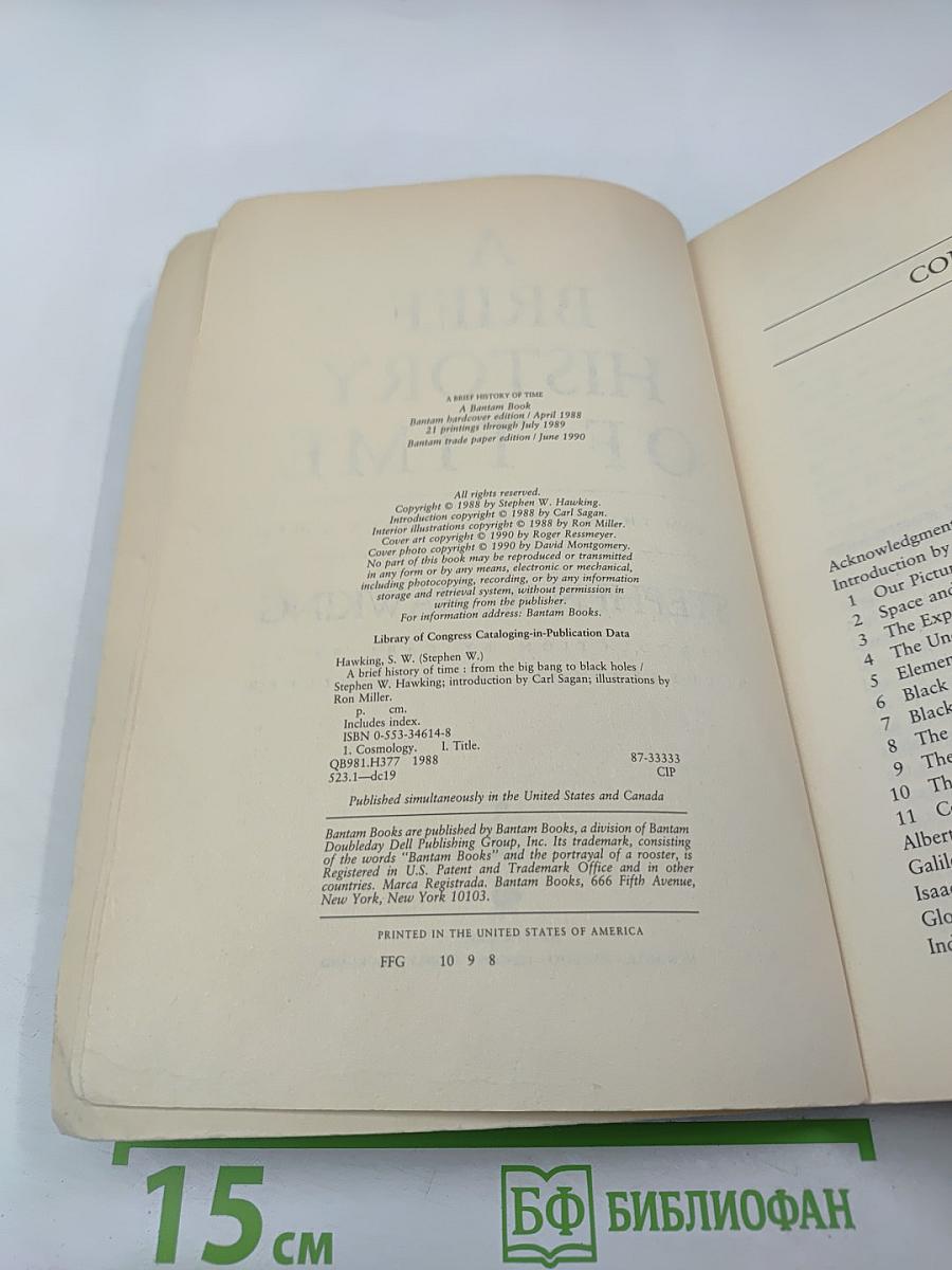 A Brief History of Time From the Big Bang to Black Holes