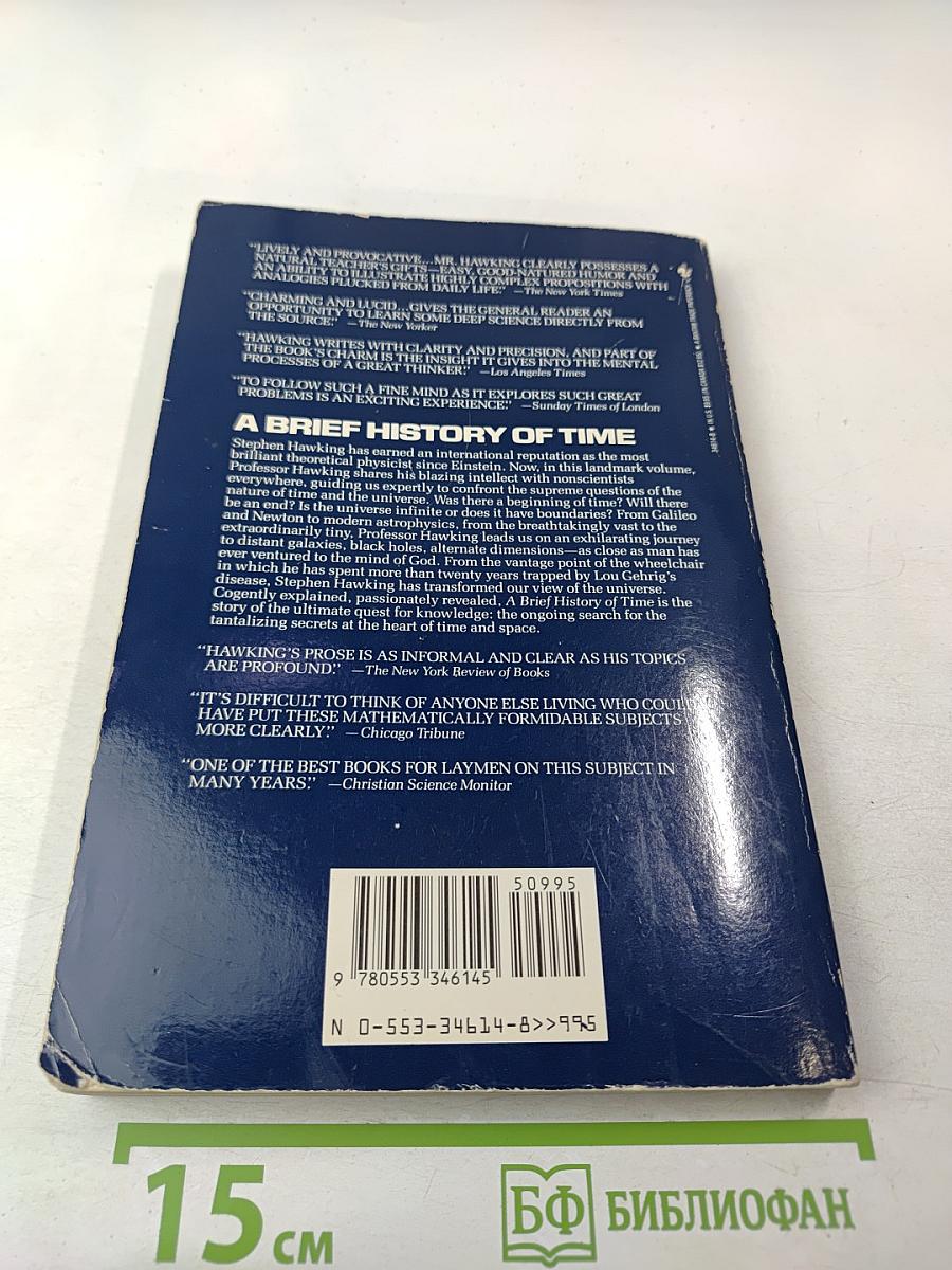 A Brief History of Time From the Big Bang to Black Holes