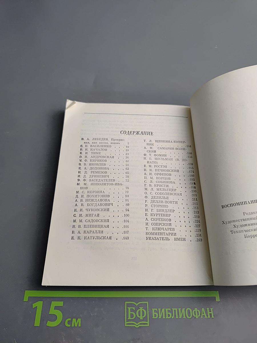 Воспоминания о Л.В. Собинове