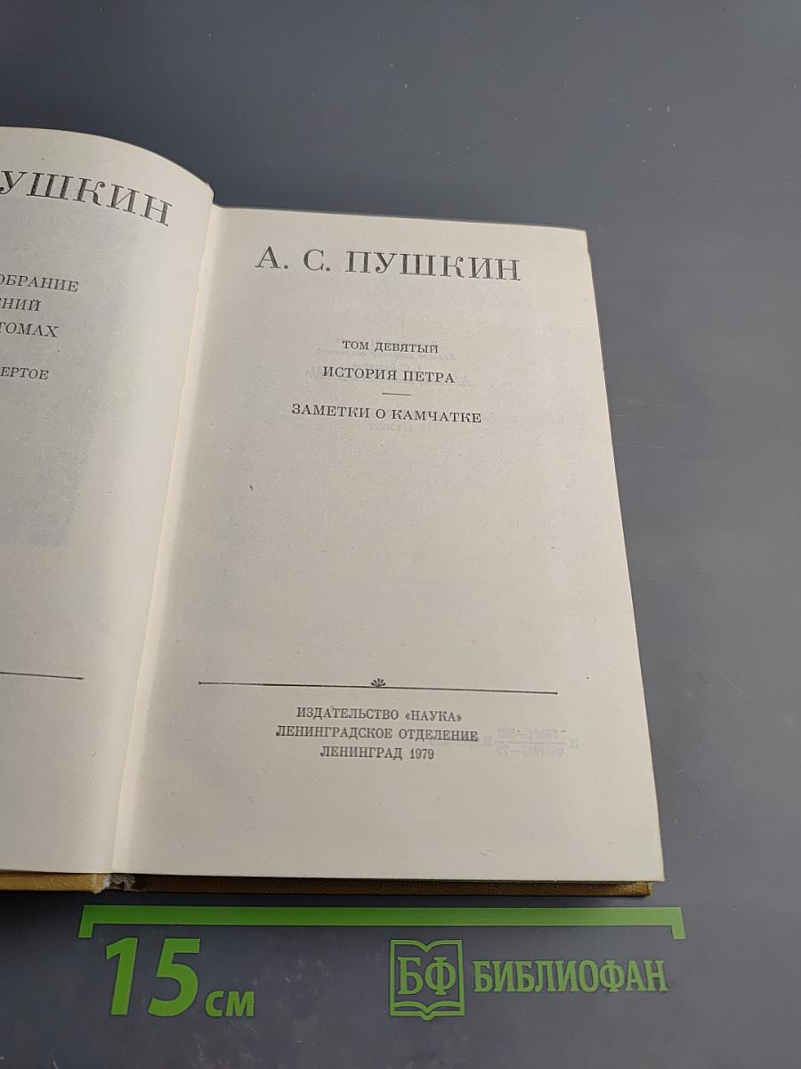 Полное собрание сочинений. Том девятый: История Петра. Заметки о Камчатке