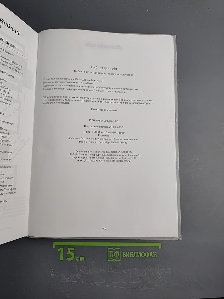Библия для тебя. Библейские истории в картинках для подростков