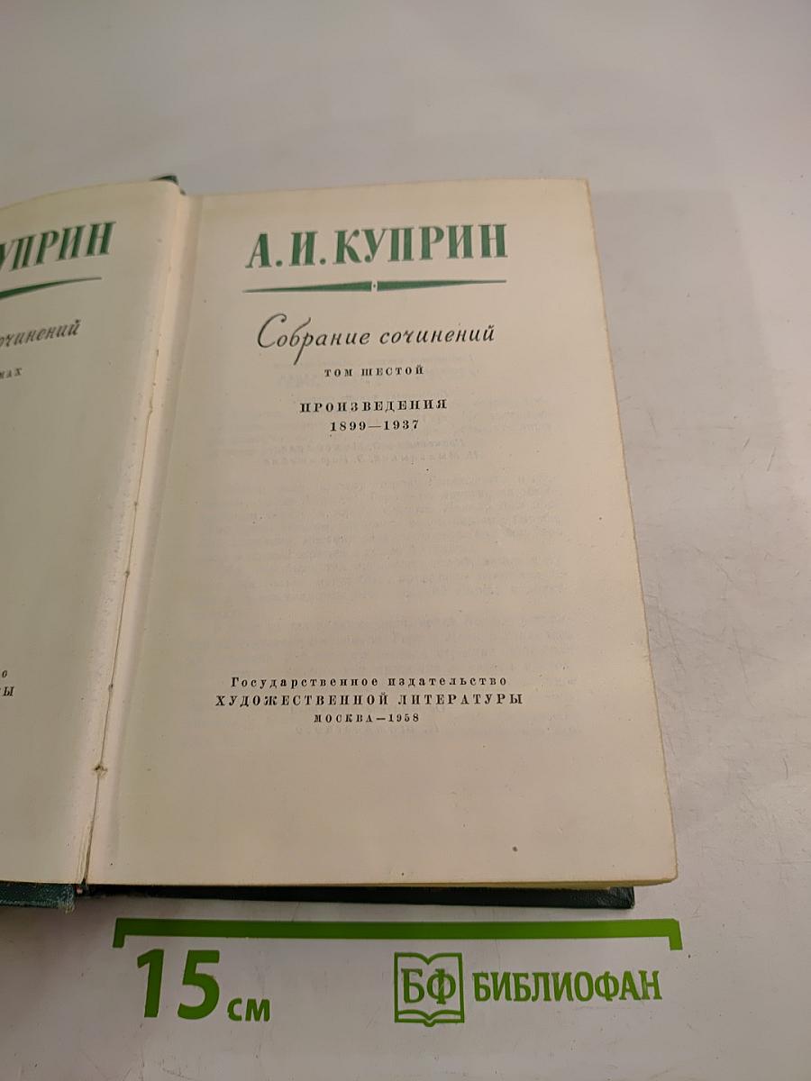 Собрание сочинений. Том шестой. Произведения 1899-1937