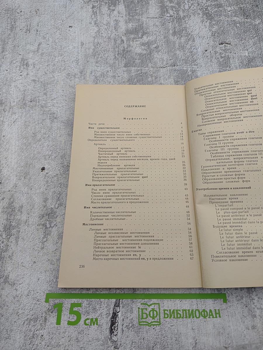 Французский язык. Краткий справочник по грамматике