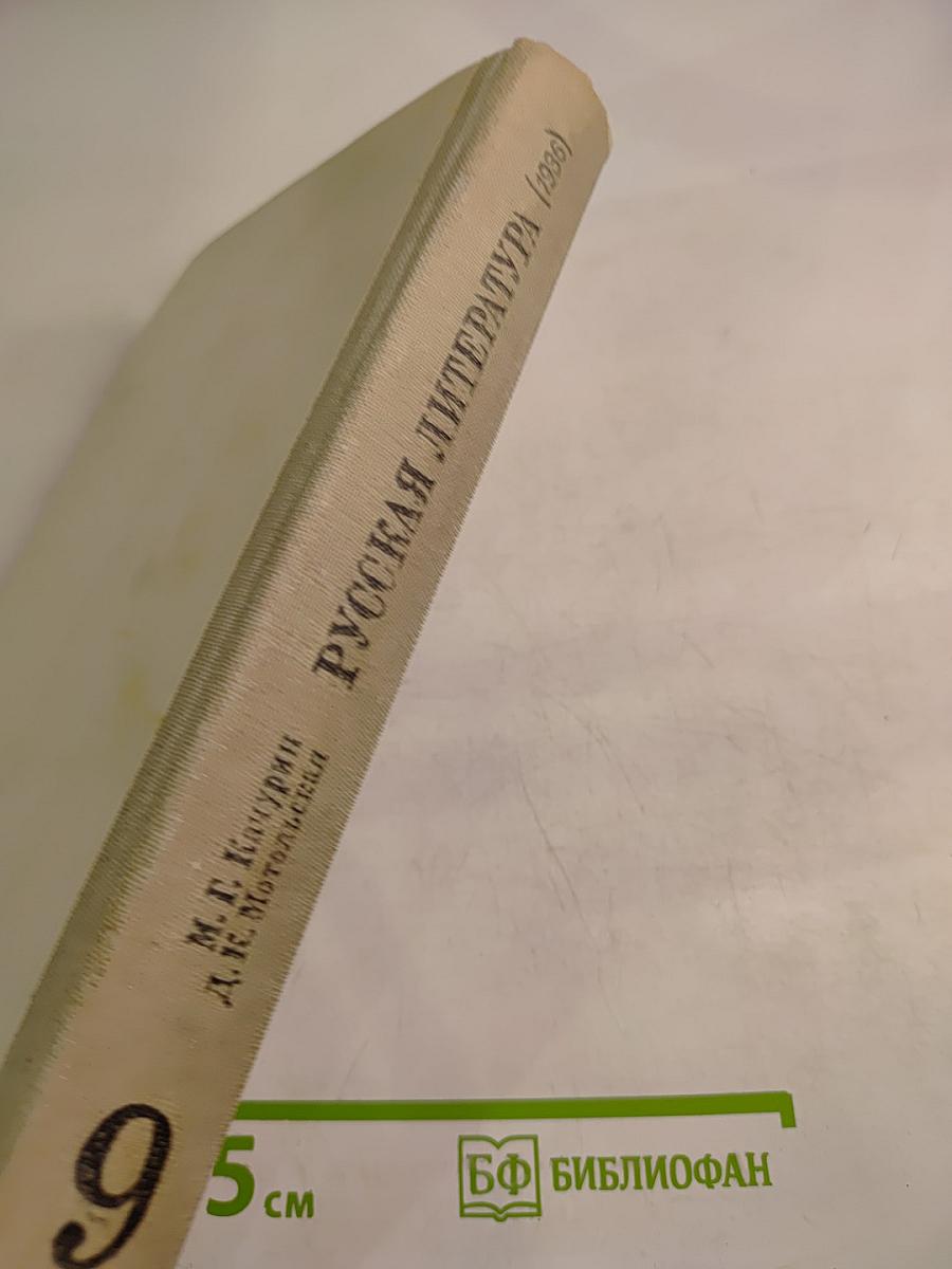 Русская литература. Учебник для 9 класса