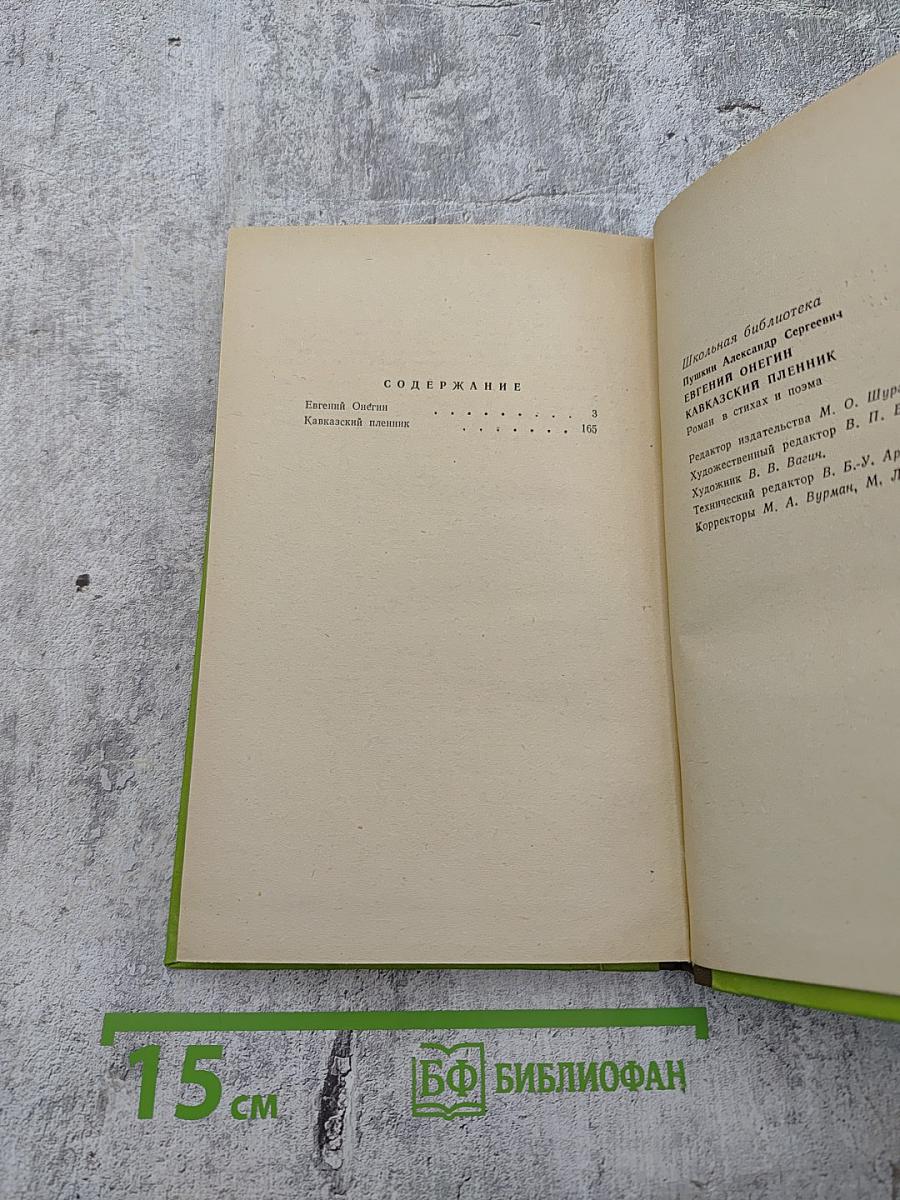 Евгений Онегин. Кавказский пленник