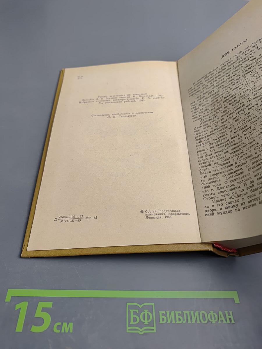 Дневник партизанских действий 1812 г. / Записки кавалерист-девицы