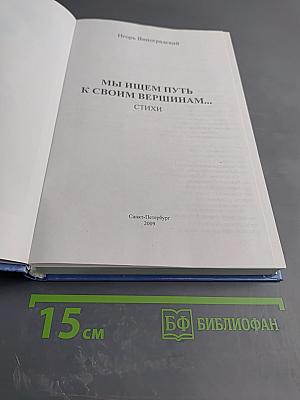 Мы ищем путь к своим вершинам... Стихи